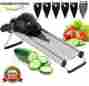 Ar756-s Techculinarytm Techculinary Premium V-blade Stainless Steel Mandoline Slicer Fruit And 791586236005