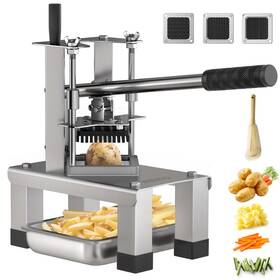 Arinoo 652569037722 Commercial French Fry Cutter And Vegetable Dicer With 3 Stainless Steel Blade