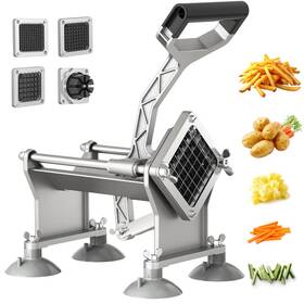 Arinoo 652569037944 Commercial French Fry Cutter Potato With 4 Stainless Steel Blades 3/8