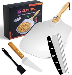 Arras 198168017814 Pizza Peel Set 12x14 Paddle Cutter And Server Tools Free Shipping