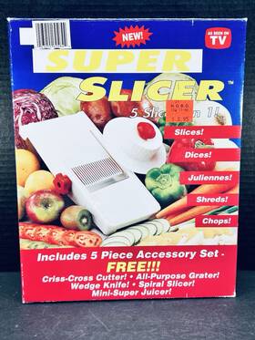 As Seen On Tv 057299000341 Vintage Super Slicer Original 4 Slicers In 1 Without Riginal Box Read