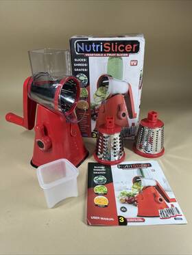 1988feqn As Seen On Tv Nutrislicer Vegetable And Fruit Slicer Grater Shredder