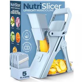 As Seen On Tv 445046675660 Nutri Slicer Mandoline 5-in-1 Multi-functional Portable Countertop Kitchen Mando
