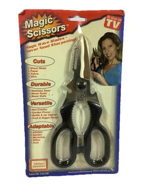 50012-9 As Seen On Tv Scissors Multi Use Magic Stainless Steel By Media Brands 1999 New