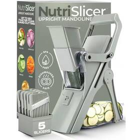 As Seen On Tv 705353114465 Nutri Slicer Mandoline 5-in-1 Multi-functional Portable Countertop Kitchen Mando