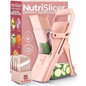 As Seen On Tv 726084836396 Nutri Slicer Mandoline 5-in-1 Multi-functional Portable Countertop Kitchen Mando