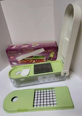 K6096 As Seen On Tv Chop Wizard Vidalia - Green Bonus Dice Blade W Lid Cleaning Tool
