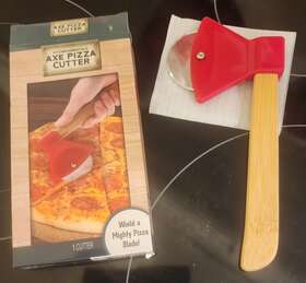 Pa-7552 Asi Axe Pizza Cutter Unique Gift Men Dad Tool Gadget With Steel Ircular Saw - New