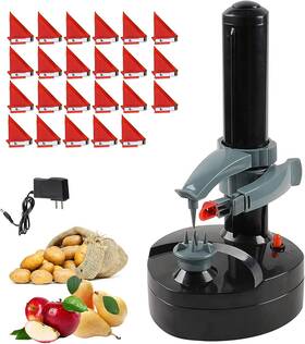 Asionper 445030613685 Electric Potato Peeler With 23 Replacement Blades Rotato Express Stainless Steel