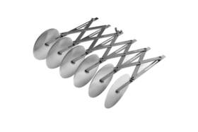 13966 Ateco 6 Wheel Stainless Steel Cutter 4 Inch Wheels