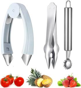 Aukoupcil 445010525526 Strawberry Hullers Remover Multifunctional Pineapple Stem Corer Tool Tomato
