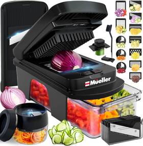 Austria 313046698682 Ultimate 12 Blade Vegetable Chopper Mandoline Slicer And Spiralizer Dicer Gra