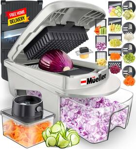 Austria 726084154971 Pro-series All-in-one 12 Blade Mandoline Slicer For Kitchen Food Chopper Vege