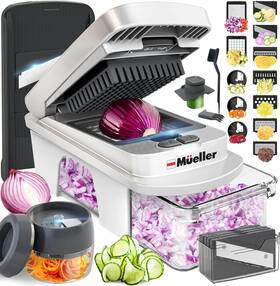 Mc-870 Austria Mueller Pro 12 Blade Mandoline Slicer Food Chopper Cutter Grater Spiralizer