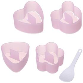 Ayccnh 770651204170 Non Stick Onigiri Mold Triangle Heart Bear And Plum Blossom Shaped Rice Bal