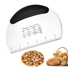 Azofia 768502706720 Multipurpose Pro Heavy Duty Stainless Steel Dough Pastry Scraper Cutter Chopp