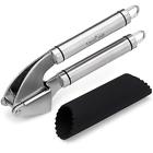 B00nuin92k Uberchef Stainless Steel Garlic Press And Peeler Set