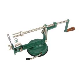 Back To Basics 018579175449 Apple Potato Peeler Slicer Corer Suction Base Green - Euc