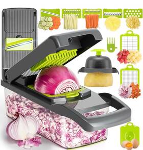 B0bw839rdk Badelite Multi-function Vegetable Chopper Onion Micer 12 In