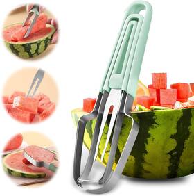 Banyaa 313025927956 Watermelon Cutter Slicer Tool 3-in-1 Fork Stainless S