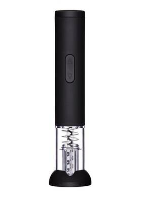 Barcraft 028250583468 Electric Corkscrew Wine Opener With Foil Cutter Black 26.5 X 4.5 Cm