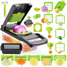 Vc1001 Basesilk Vegetable Chopper Pro Onion Choppers Multifunctional 19 In 1 Food Slicing W
