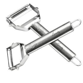Ynf7310 Basily Premium Julienne And Serrated Stainless Steel Peeler - Set Of 2