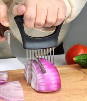 Beespring 792586530933 Slicer Meat Food Slice Assistant Onion Holder Kitchen Gadgets
