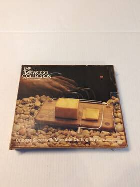8673 Benjamin And Medwin Teakwood Collection Cheese Slicer Vintage Item