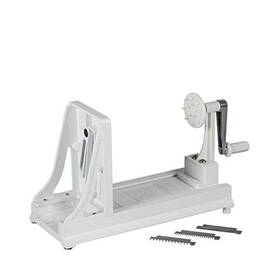 Bn5wh Benriner Turning Slicer With 4 Japanese Stainless Steel Blades White