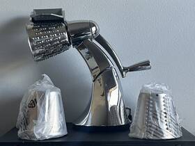 2211609 Berghoff Rare Ez Prep Manual Food Slicer/grater/shredder With 5 Attachment Cones