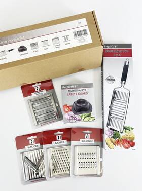 Berghoff 413821086422 Multi Slicer Mandolin Interchangeable Blades And Safety Guard New