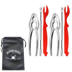 Bernie Ansel 453584460335 7-pc Crab And Lobster Crackers Picks Set Seafood Tools Kit