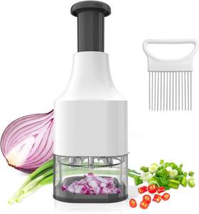 E939-001 Bestqueen Vegetable Chopper Pro Food With Stainless Steel Blade Black