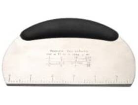 26030-blk Bino Stainless Steel Dough Cutter - Black Kitchen Scraper For