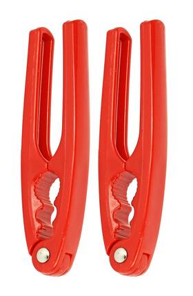 Black Duck Brand 769526203653 Set Of 2 Red 6.5 Inch Nutcrackers - Perfect For Seafood