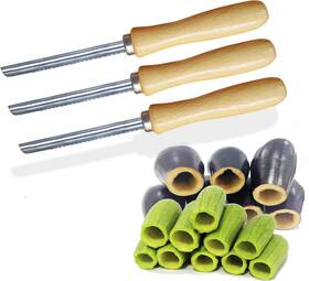 Bonballoon 744759993076 Zucchini Squash Vegetable Corer 3 Pcs Corers Stainless Steel Core Remover Tool K