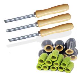 Bonballoon 880297756800 Zucchini Squash Vegetable Corer 3 Pcs Corers Stainless Steel Core Remover Too