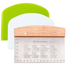 Boorika 065016612055 Premium Stainless Steel Dough Cutter And Scraper - Versatile Kitchen Utensil