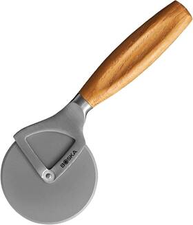 320540 Boska Stainless Steel Pizza Cutter Oslo Wheel # Oak Wood Handle
