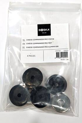 553013 Boska Replacement Rubber Feet For Commander Pro Cheese Slicer - 1/2 Inch Dia X 1 H