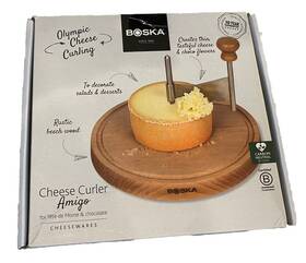 850510 Boska Holland Amigo Cheese And Chocolate Curler Rustic Beech Wood Dessert Salads