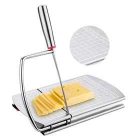 1000125 Boxob Cheese Slicer Stainless Steel Cutter Board With Blade Multipurpose Fo