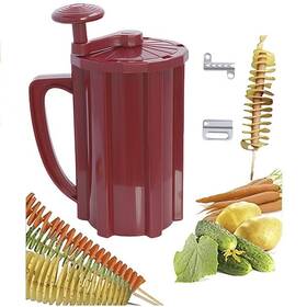 Bozhenyulei 977740430081 Commercial Manual Tornado Spiral Potato Cutter 3 In 1 Slicer Vegetable French