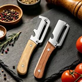 Vegetable2 Branded 445039596583 Summervibes Multi-functional Peeler For Kitchen Ultra-sharp Stainles