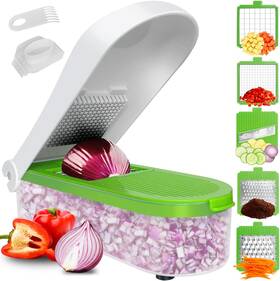 Branded01 313034536552 Vegetable Chopper Slicer Veggie Dicer Cutter Multifunctional Food Choppe