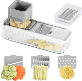 Branded01 313049499453 Mini Garlic Slicer Multi-functional Mandoline Veggie Shredder Ging
