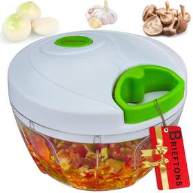 Brieftons 082889036943 Manual Food Chopper Compact And Powerful Hand Pull Blender To Chop Oni