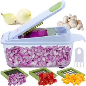 Brieftons 712038187683 Quickpush Food Chopper Strongest And 200% More Container Capacity 30% Heavier