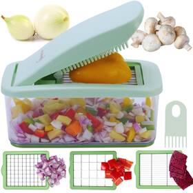 Brieftons 754169671198 Quickpush Food Chopper Vegetable Dicer Slicer Onion